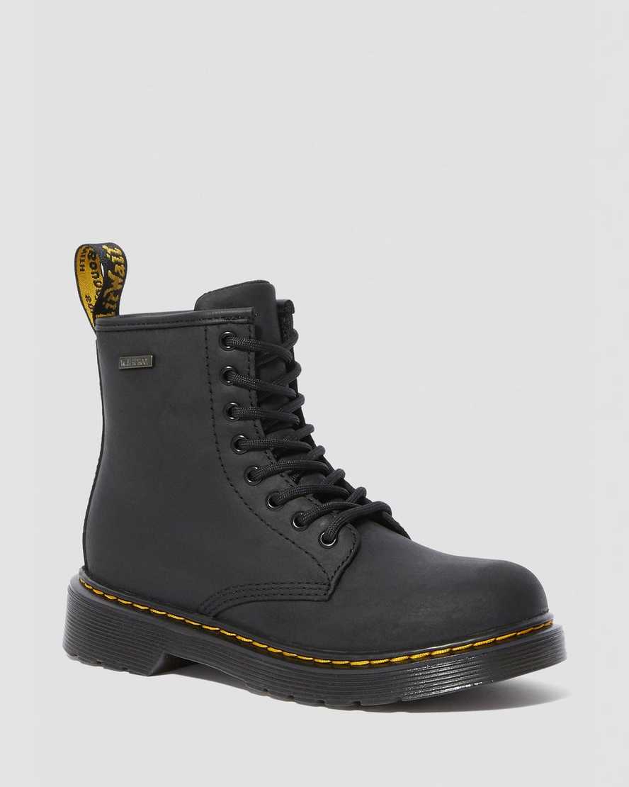 sorte dr martens 1460 vandtætte børne støvler