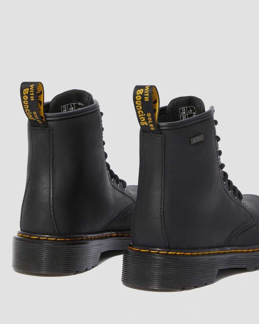 sorte dr martens 1460 vandtætte børne støvler
