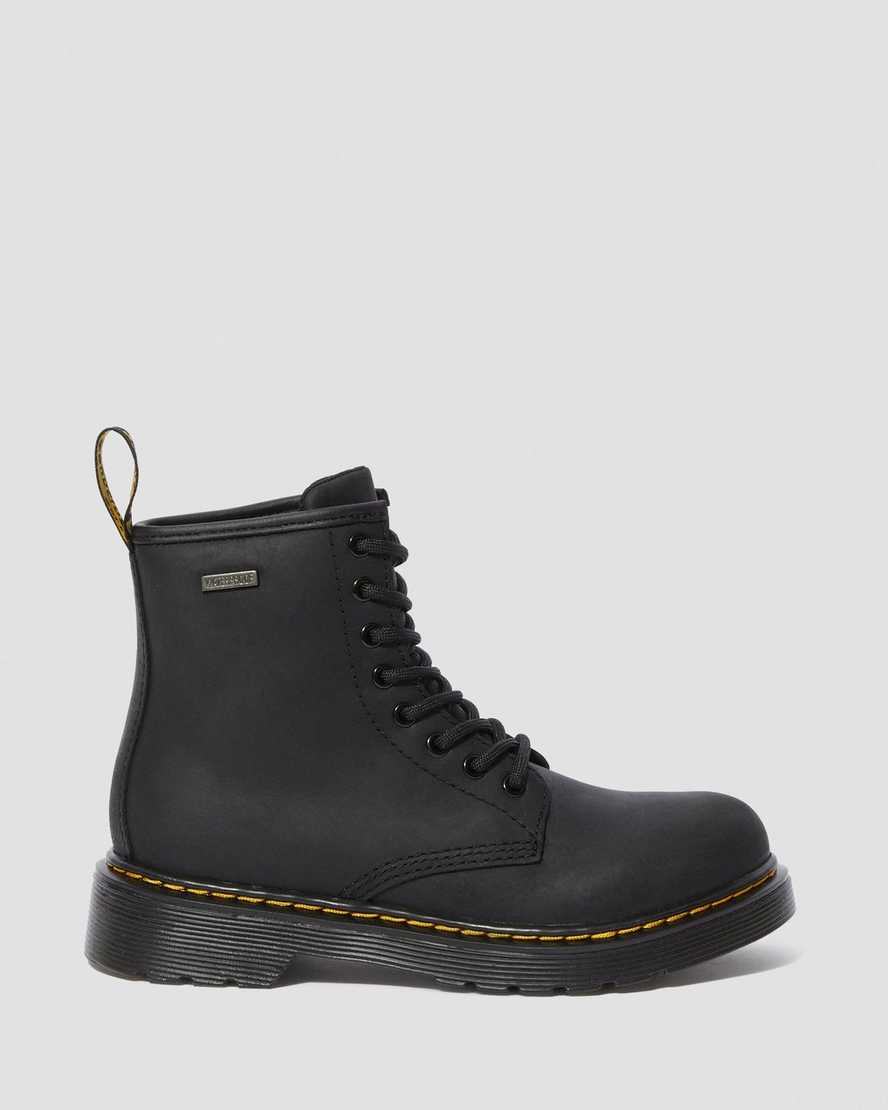 sorte dr martens 1460 vandtætte børne støvler