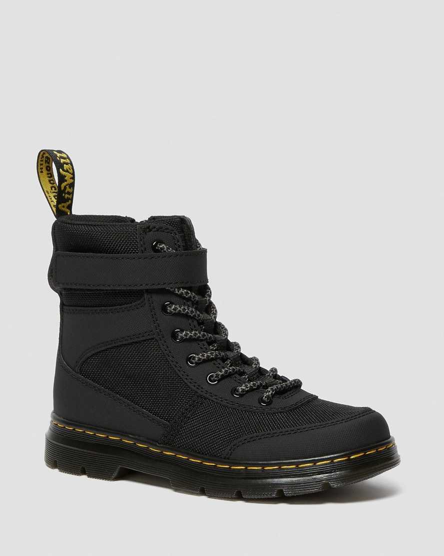 sorte dr martens combs tech børne casual støvler