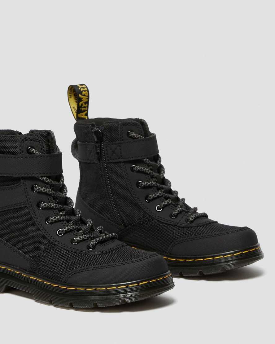 sorte dr martens combs tech børne casual støvler