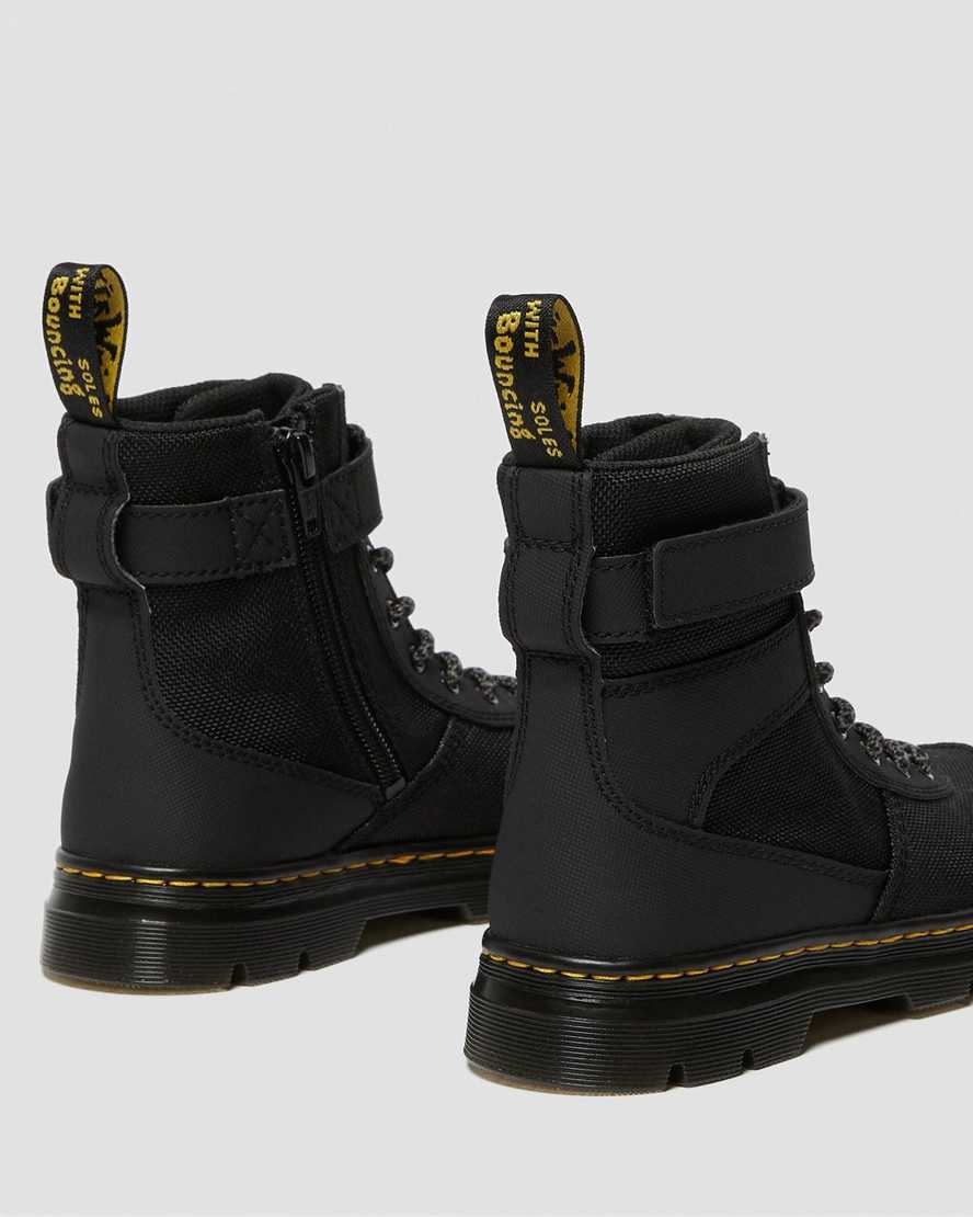 sorte dr martens combs tech børne casual støvler