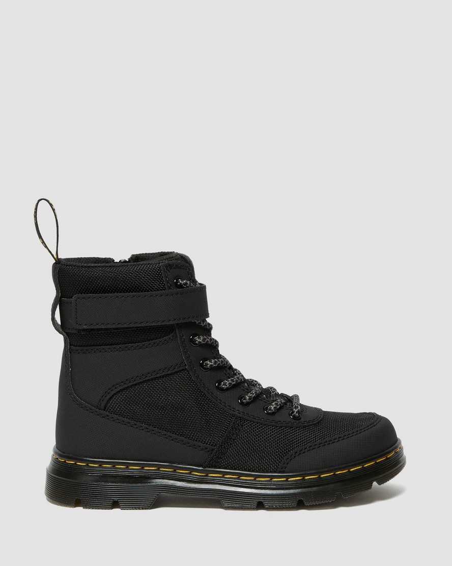 sorte dr martens combs tech børne casual støvler