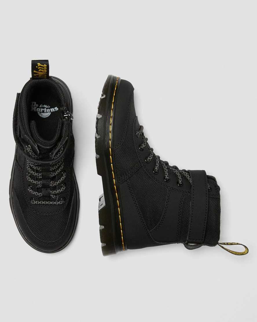 sorte dr martens combs tech børne casual støvler