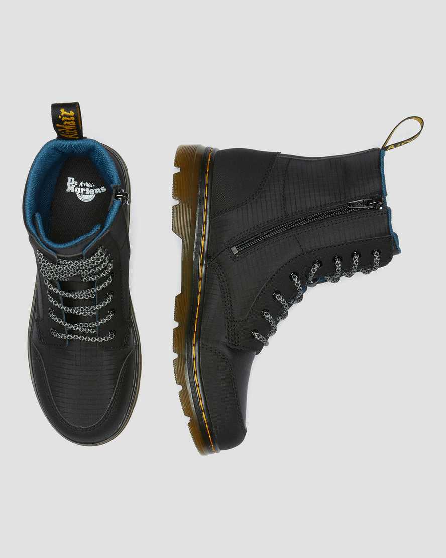 sorte dr martens combs utility børne casual støvler
