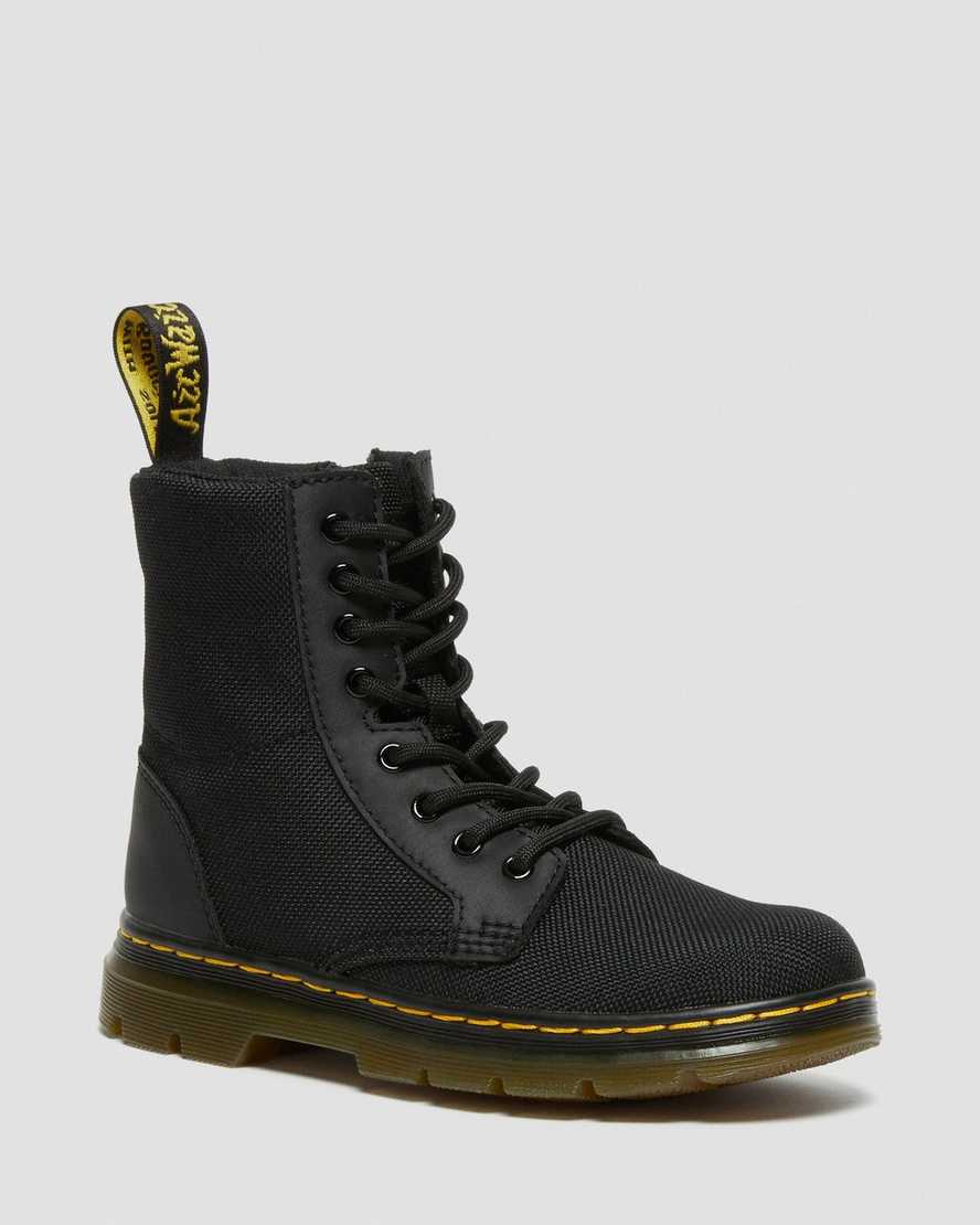 sorte dr martens combs extra tough poly børne casual støvler