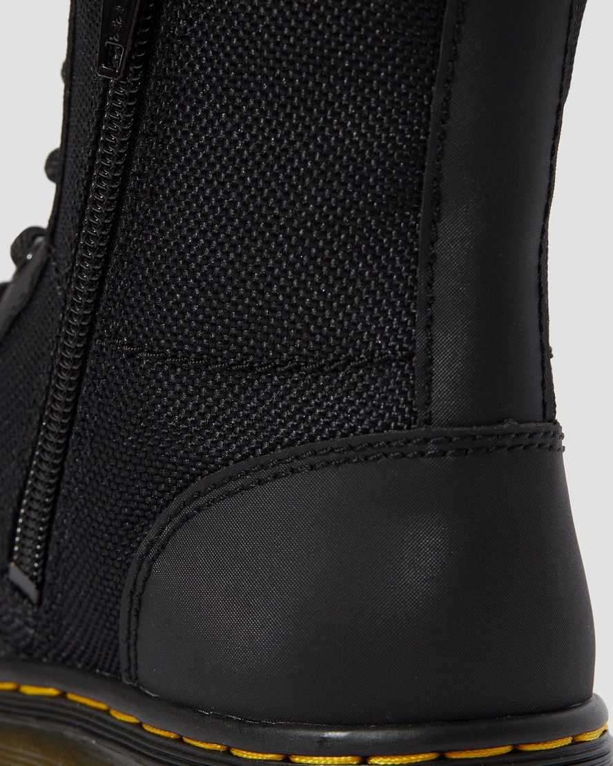 sorte dr martens combs extra tough poly børne casual støvler