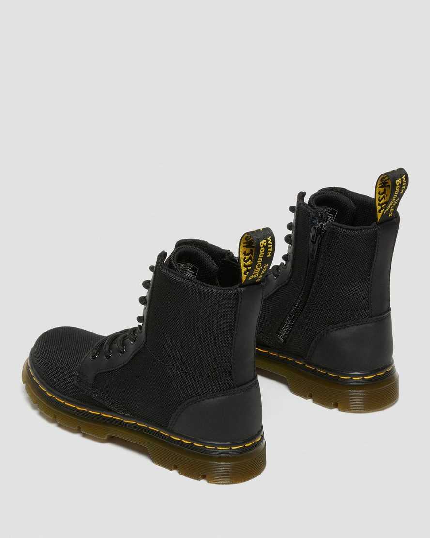 sorte dr martens combs extra tough poly børne casual støvler