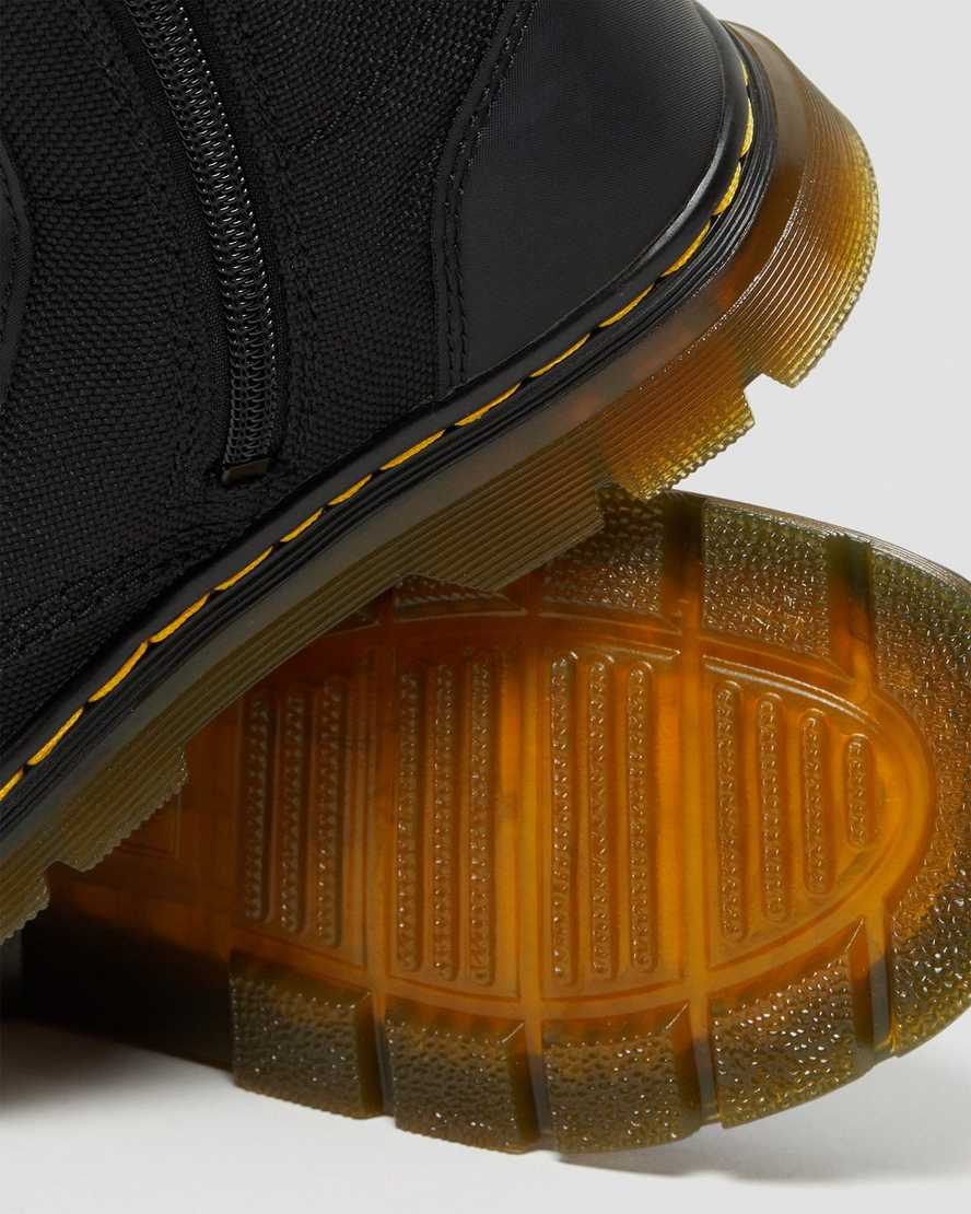 sorte dr martens combs extra tough poly børne casual støvler