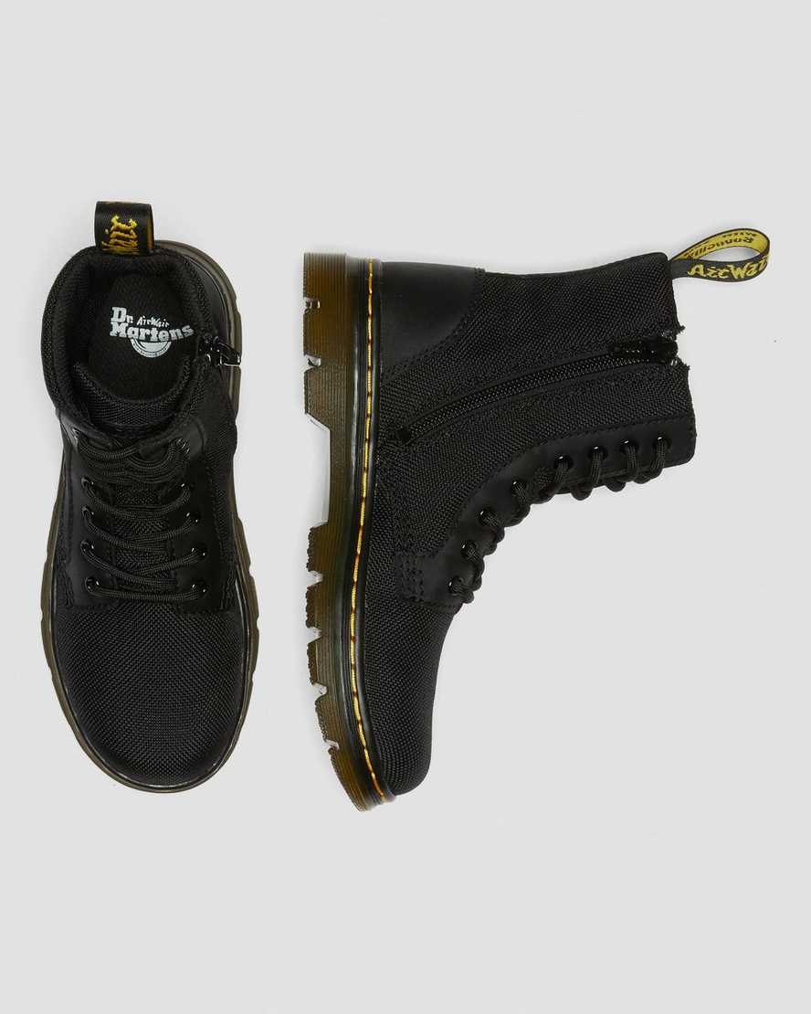 sorte dr martens combs extra tough poly børne casual støvler