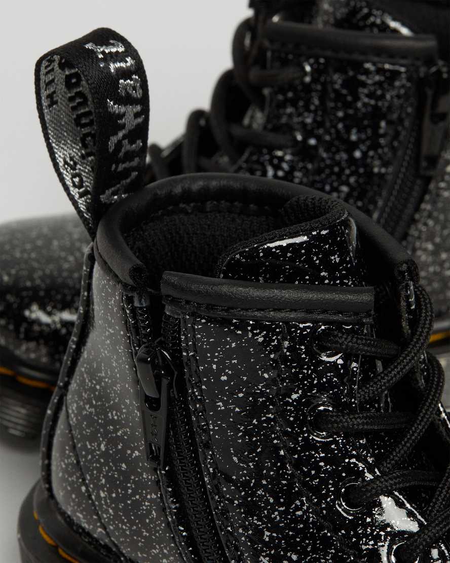 sorte dr martens 1460 glitter ankle børne casual støvler