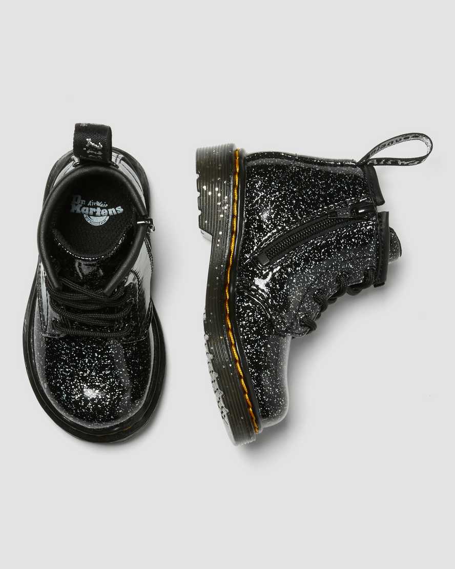 sorte dr martens 1460 glitter ankle børne casual støvler