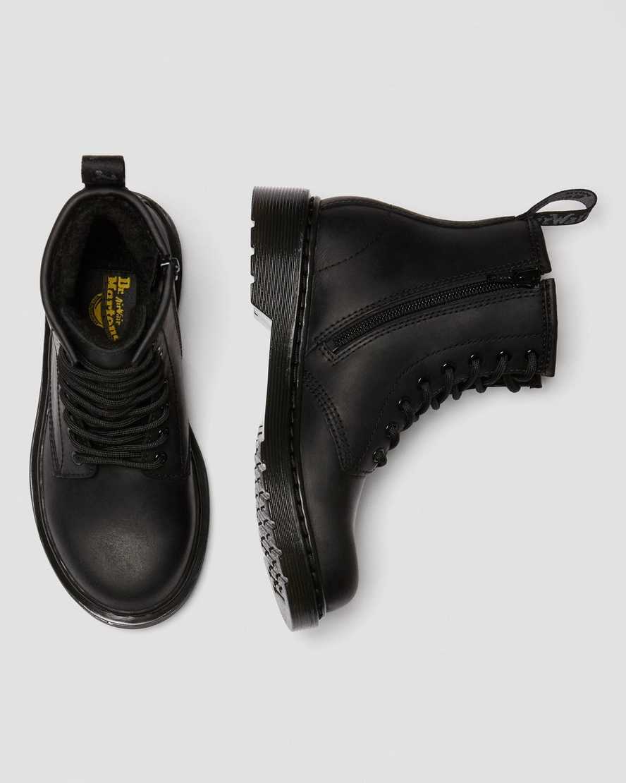 sorte dr martens 1460 børne støvler i kunstpels