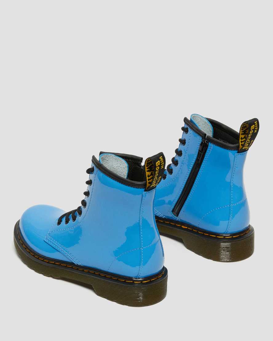 blå dr martens 1460 patent børnestøvler med snøre