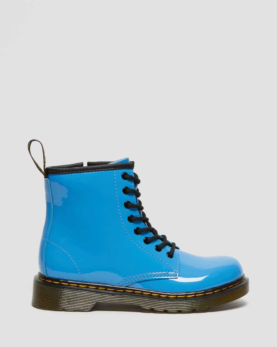 blå dr martens 1460 patent børnestøvler med snøre