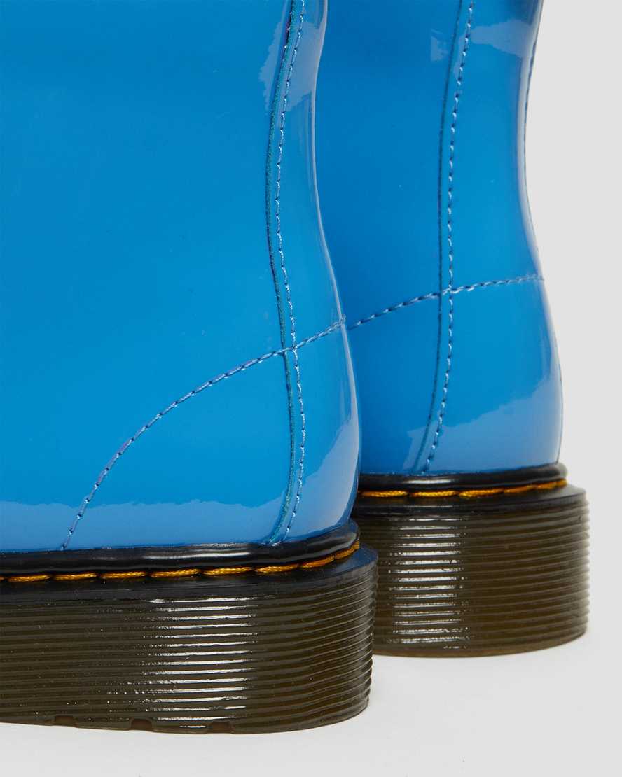 blå dr martens 1460 patent børnestøvler med snøre