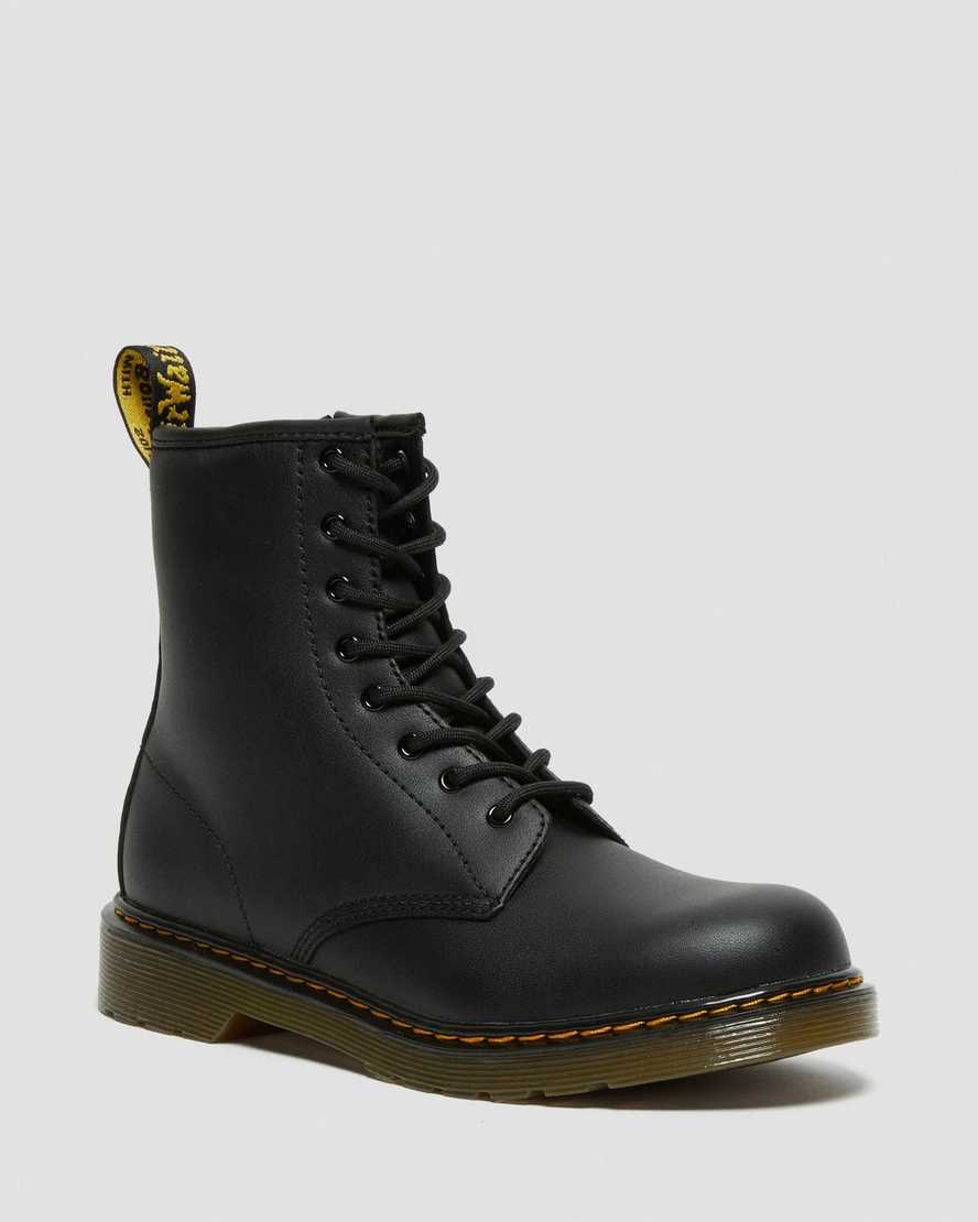 sorte dr martens 1460 softy t børnestøvler med snøre
