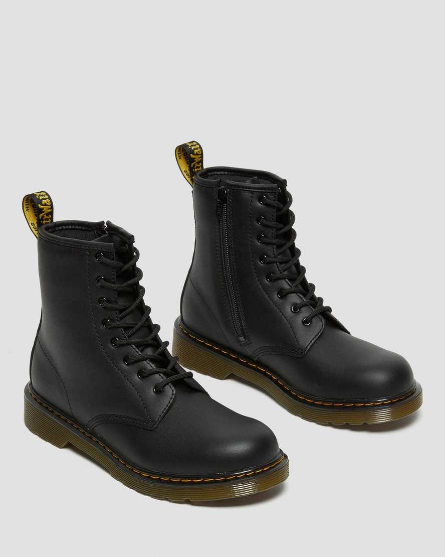 sorte dr martens 1460 softy t børnestøvler med snøre