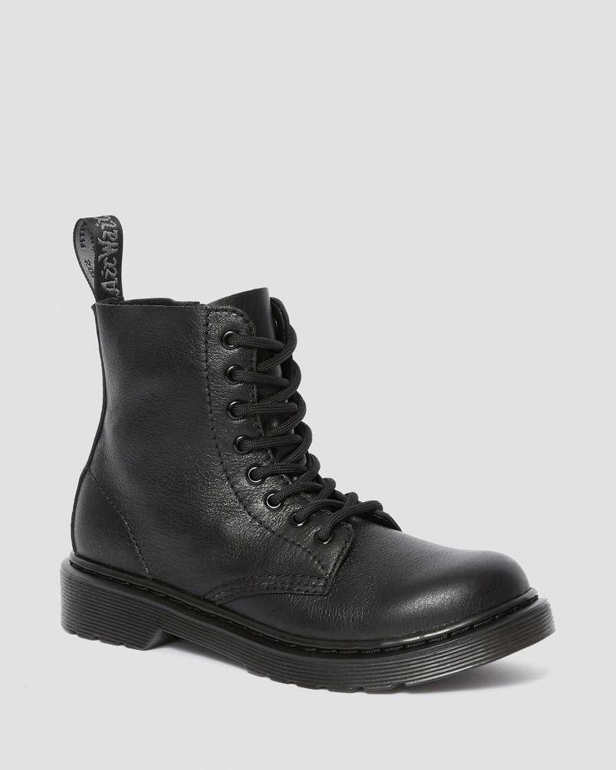 sorte dr martens 1460 pascal børnestøvler med snøre