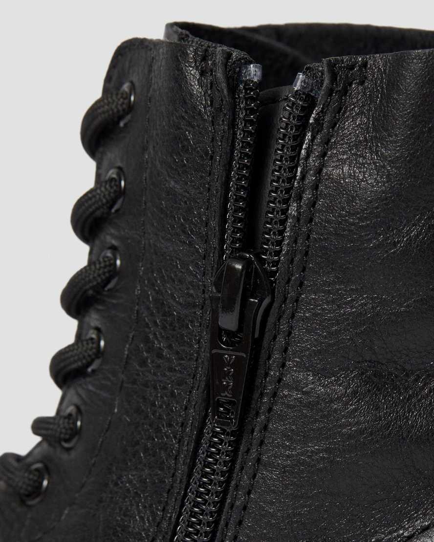 sorte dr martens 1460 pascal børnestøvler med snøre