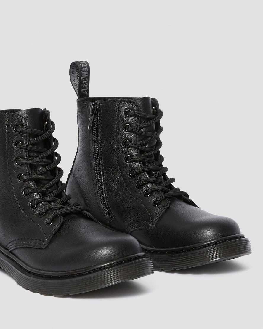 sorte dr martens 1460 pascal børnestøvler med snøre