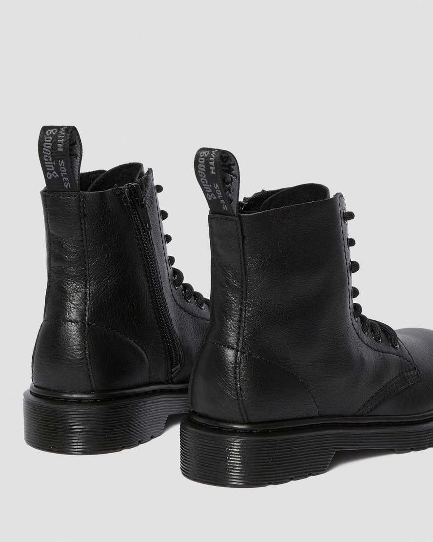 sorte dr martens 1460 pascal børnestøvler med snøre