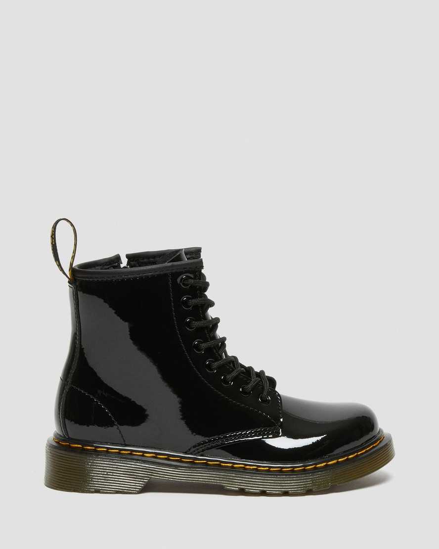sorte dr martens 1460 patent børnestøvler med snøre