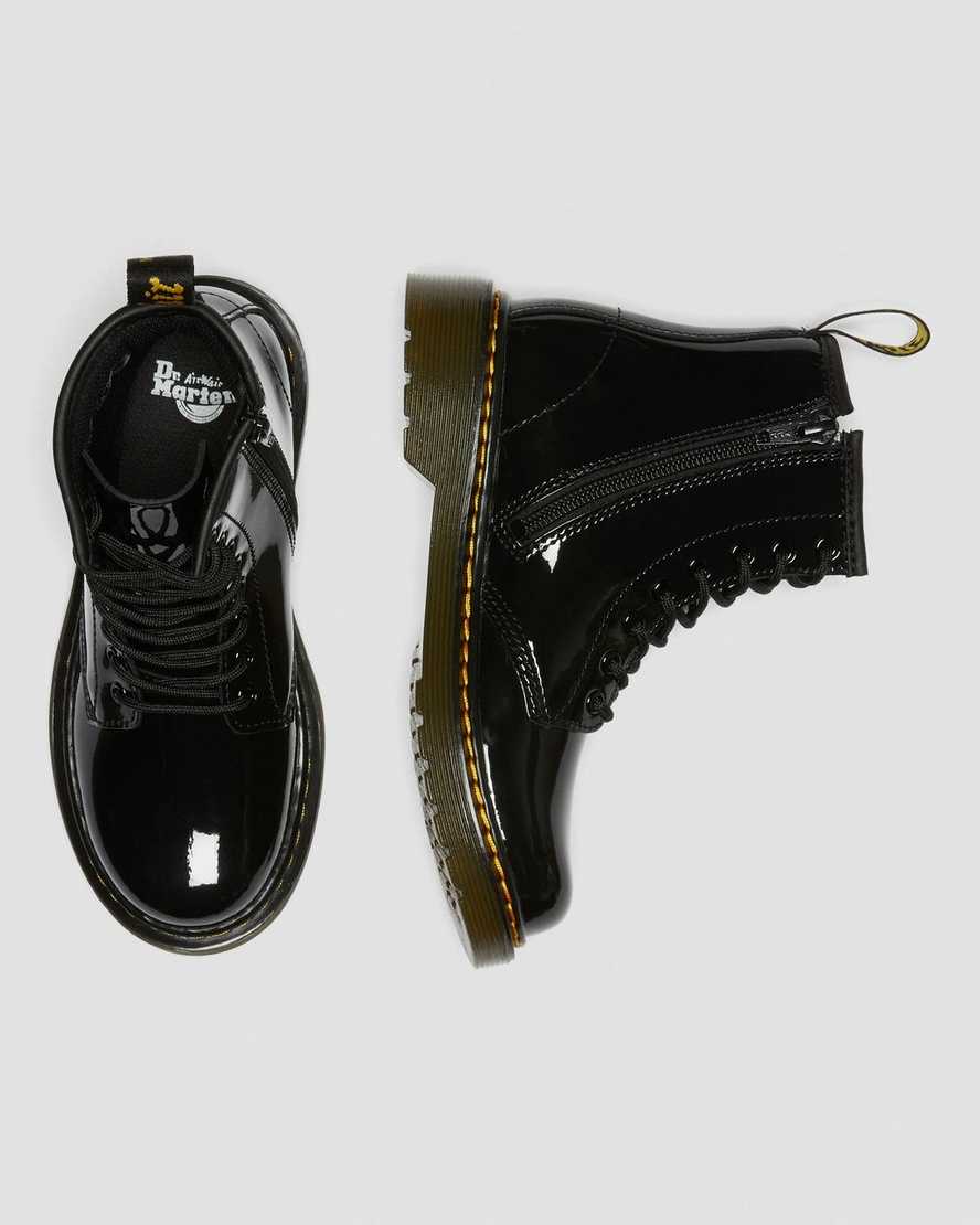 sorte dr martens 1460 patent børnestøvler med snøre