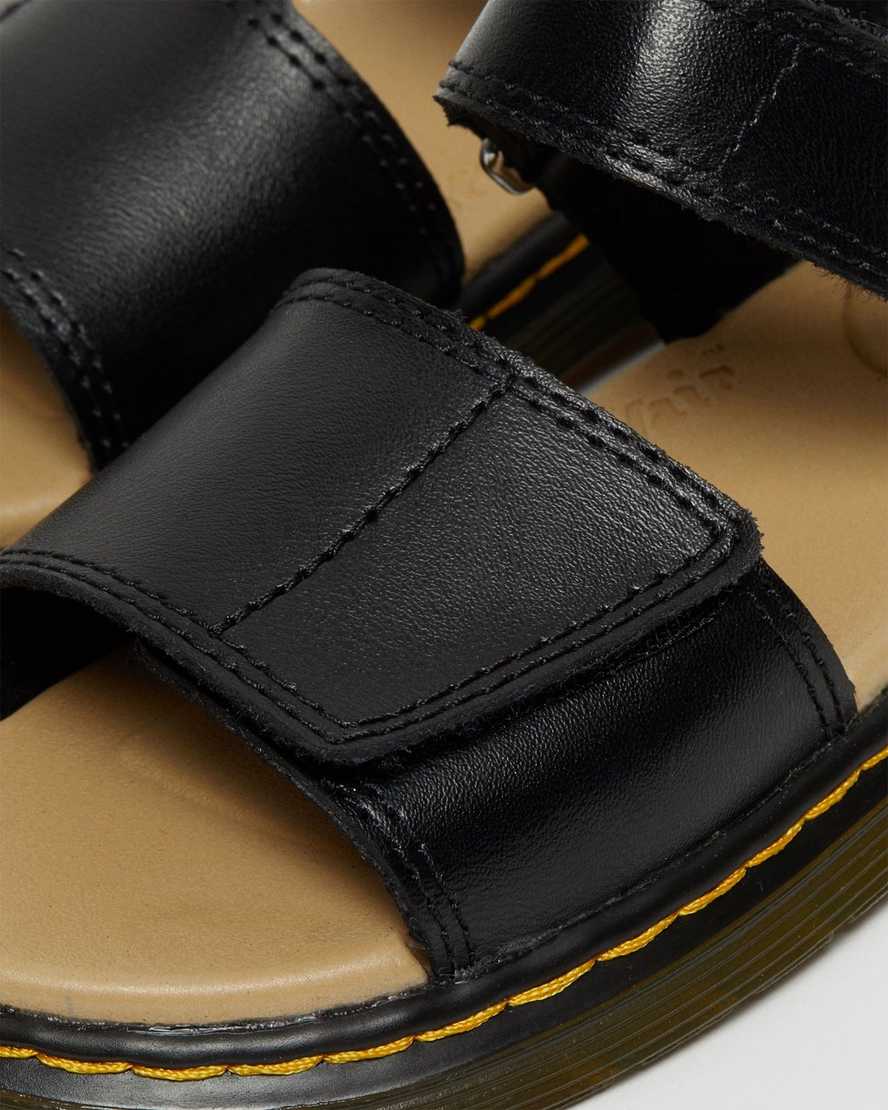 sorte dr martens romi velcro børnesandaler