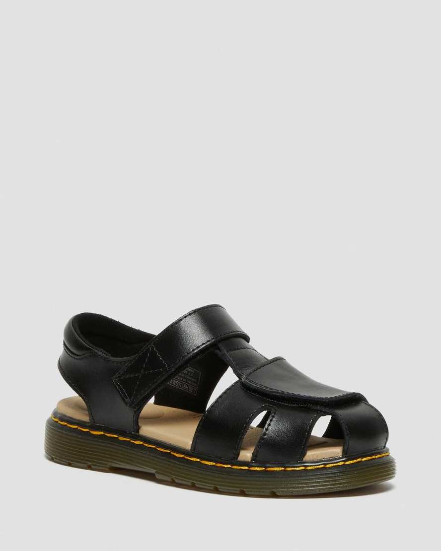 dr. martens moby ii velcro børnesandaler sorte