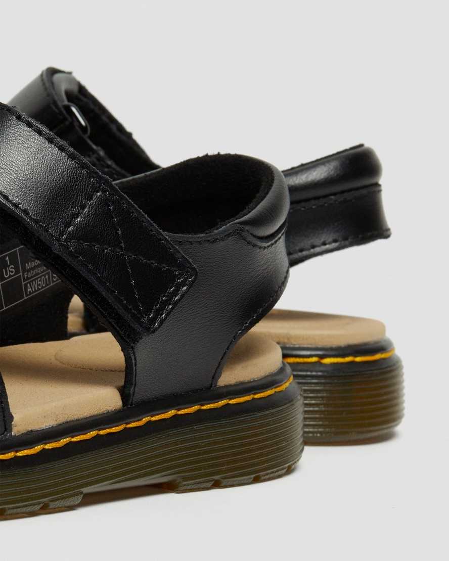 dr. martens moby ii velcro børnesandaler sorte