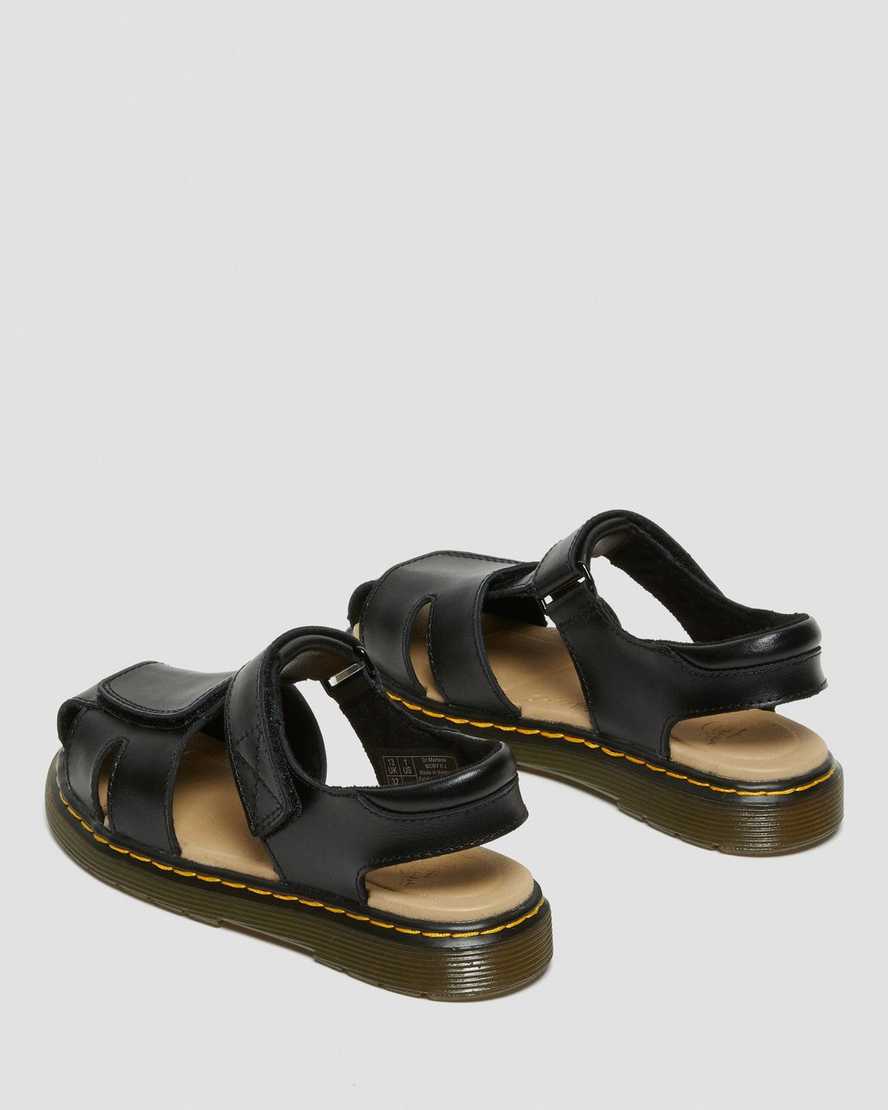 dr. martens moby ii velcro børnesandaler sorte