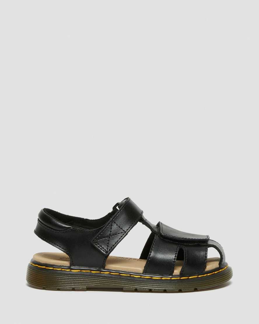 dr. martens moby ii velcro børnesandaler sorte
