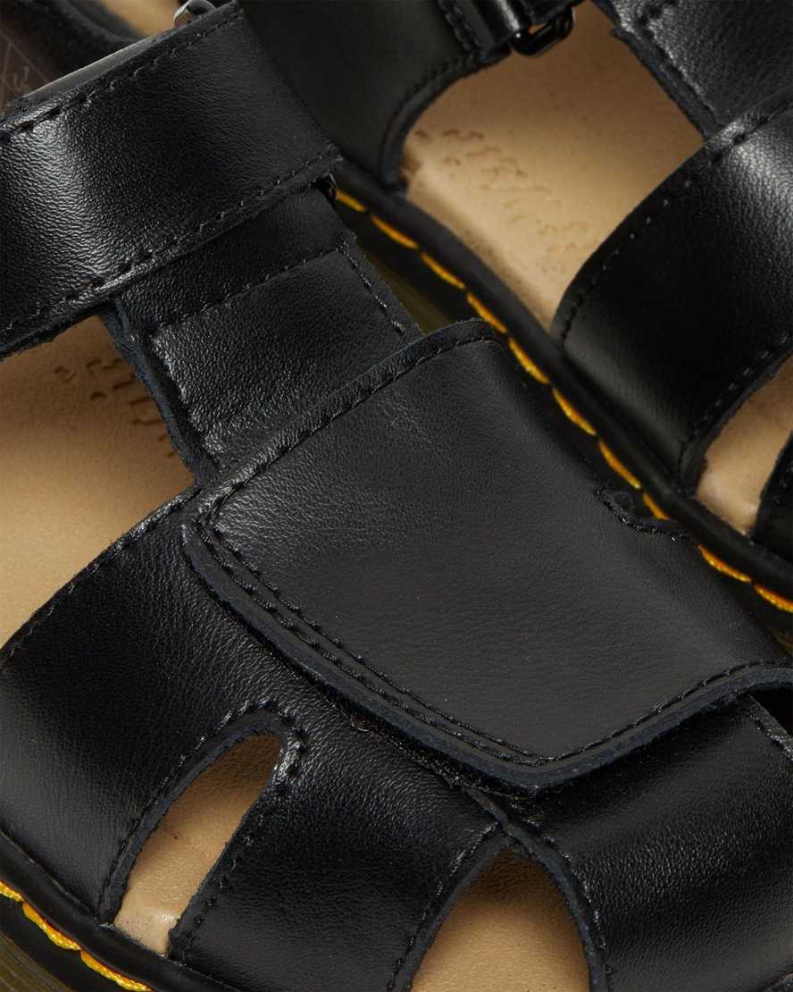 dr. martens moby ii velcro børnesandaler sorte