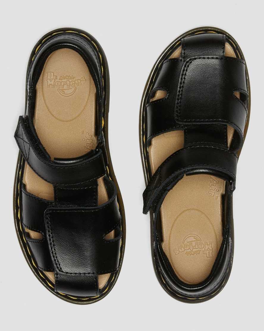 dr. martens moby ii velcro børnesandaler sorte