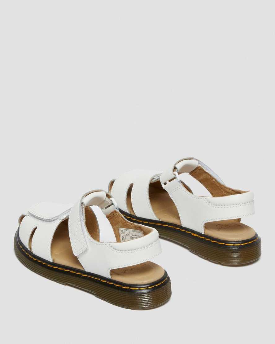 hvide dr martens moby ii velcro børnesandaler