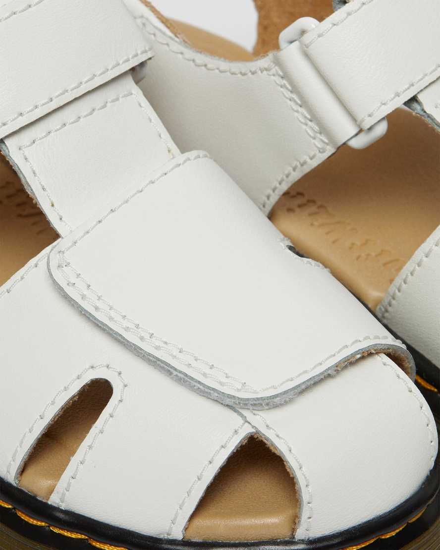 hvide dr martens moby ii velcro børnesandaler