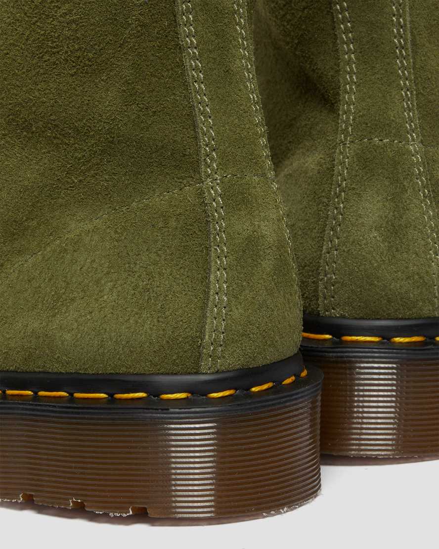 olivengrønne dr. martens 101 herre ankelstøvler