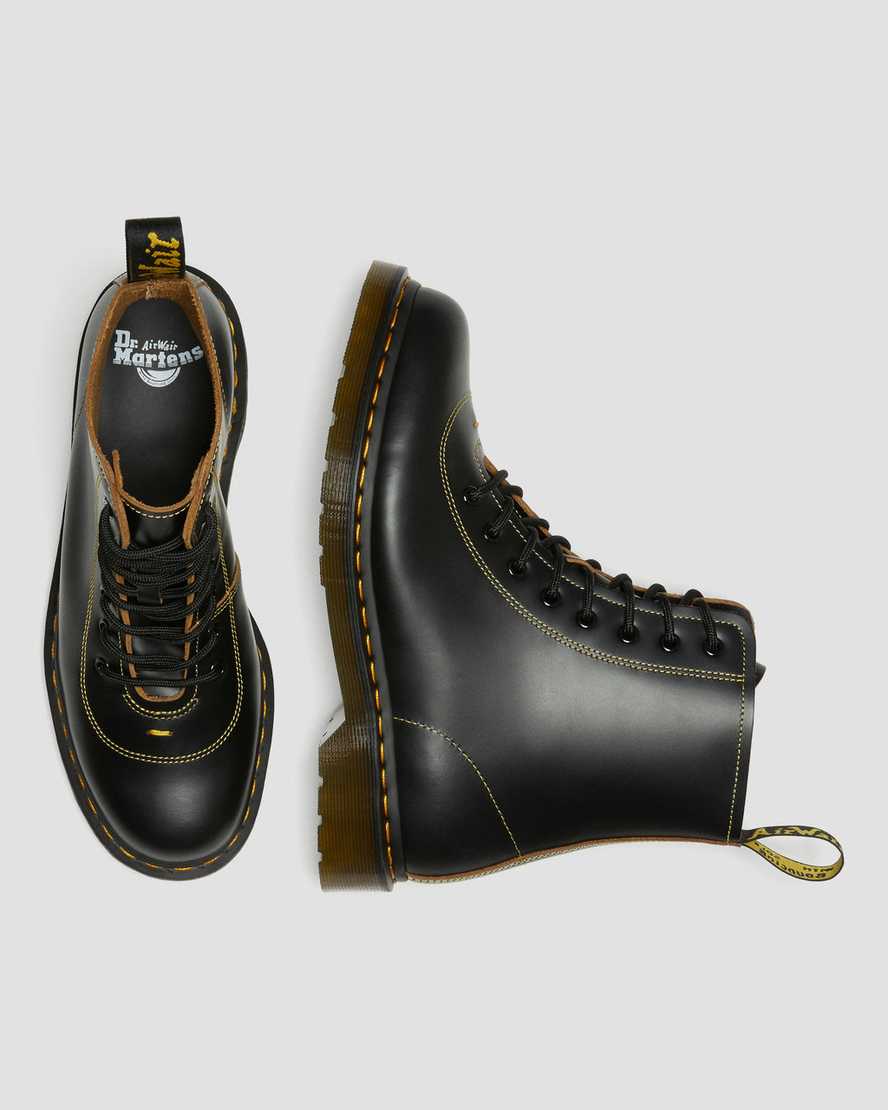 sorte dr martens pharamond vintage smooth herre ankelstøvler