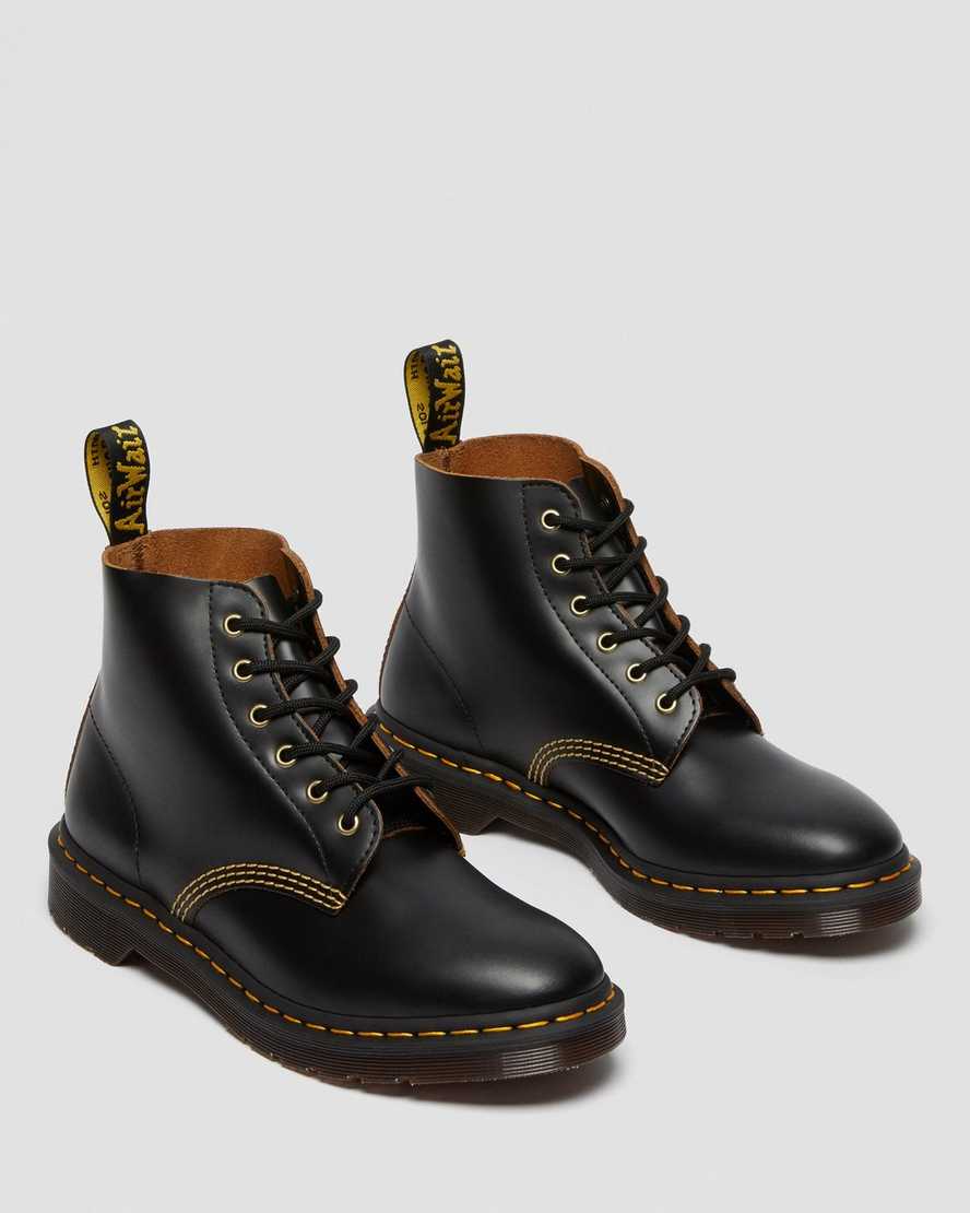 sorte dr martens 101 vintage smooth herre ankelstøvler
