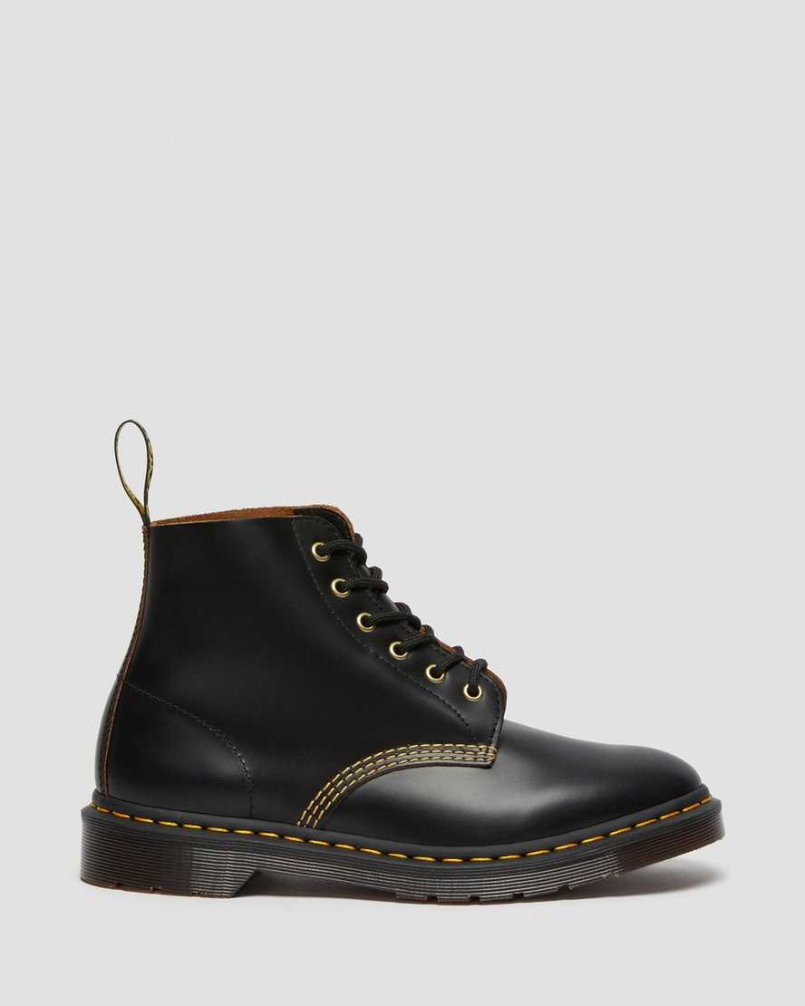 sorte dr martens 101 vintage smooth herre ankelstøvler