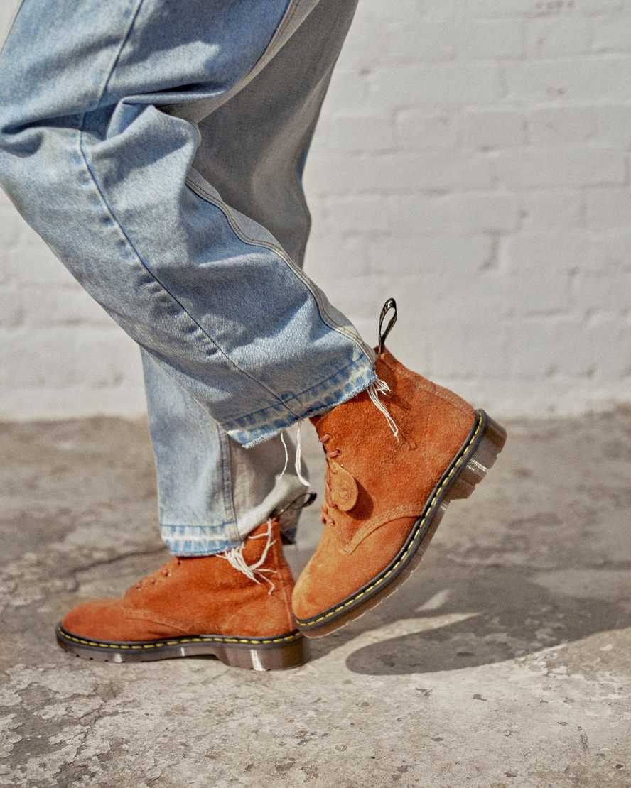 brune dr martens 101 herre ankelstøvler