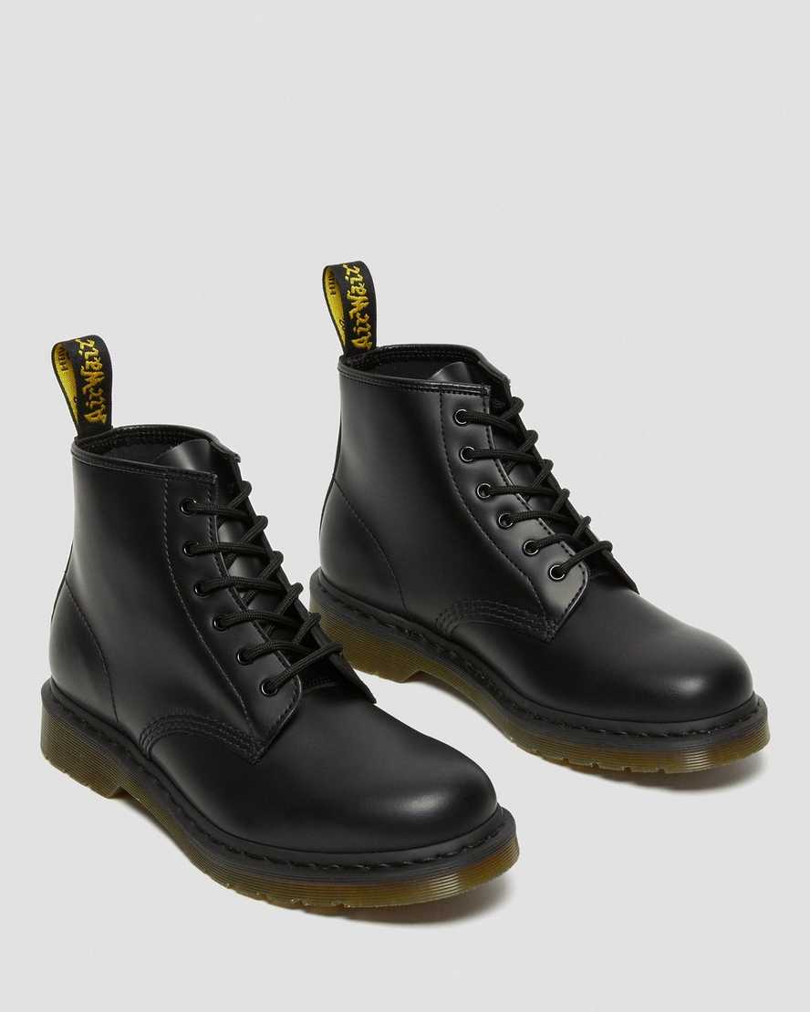 sorte dr martens 101 smooth herre ankelstøvler