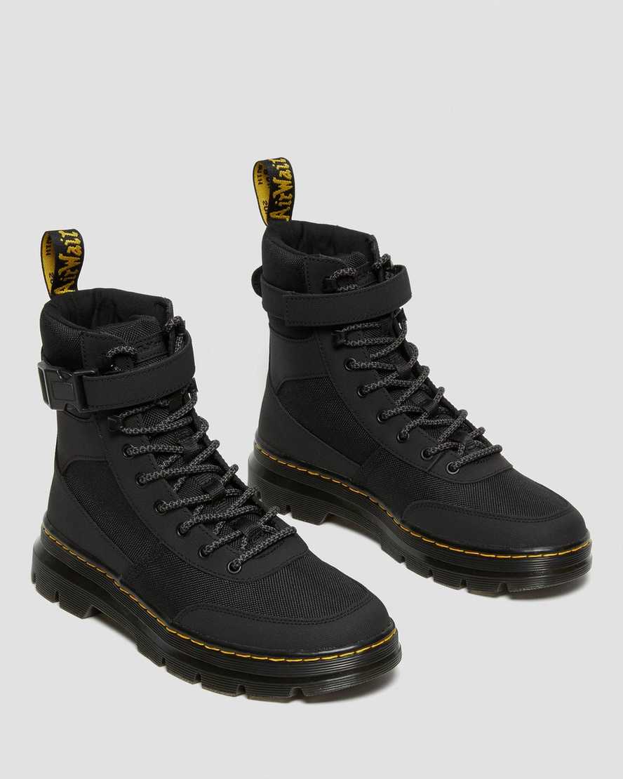 sorte dr martens combs tech extra tough poly herre casual støvler
