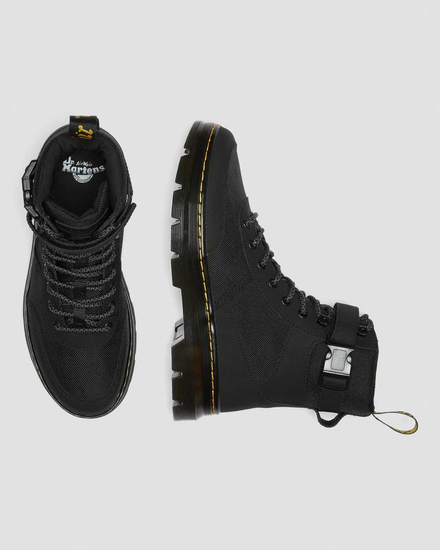 sorte dr martens combs tech extra tough poly herre casual støvler