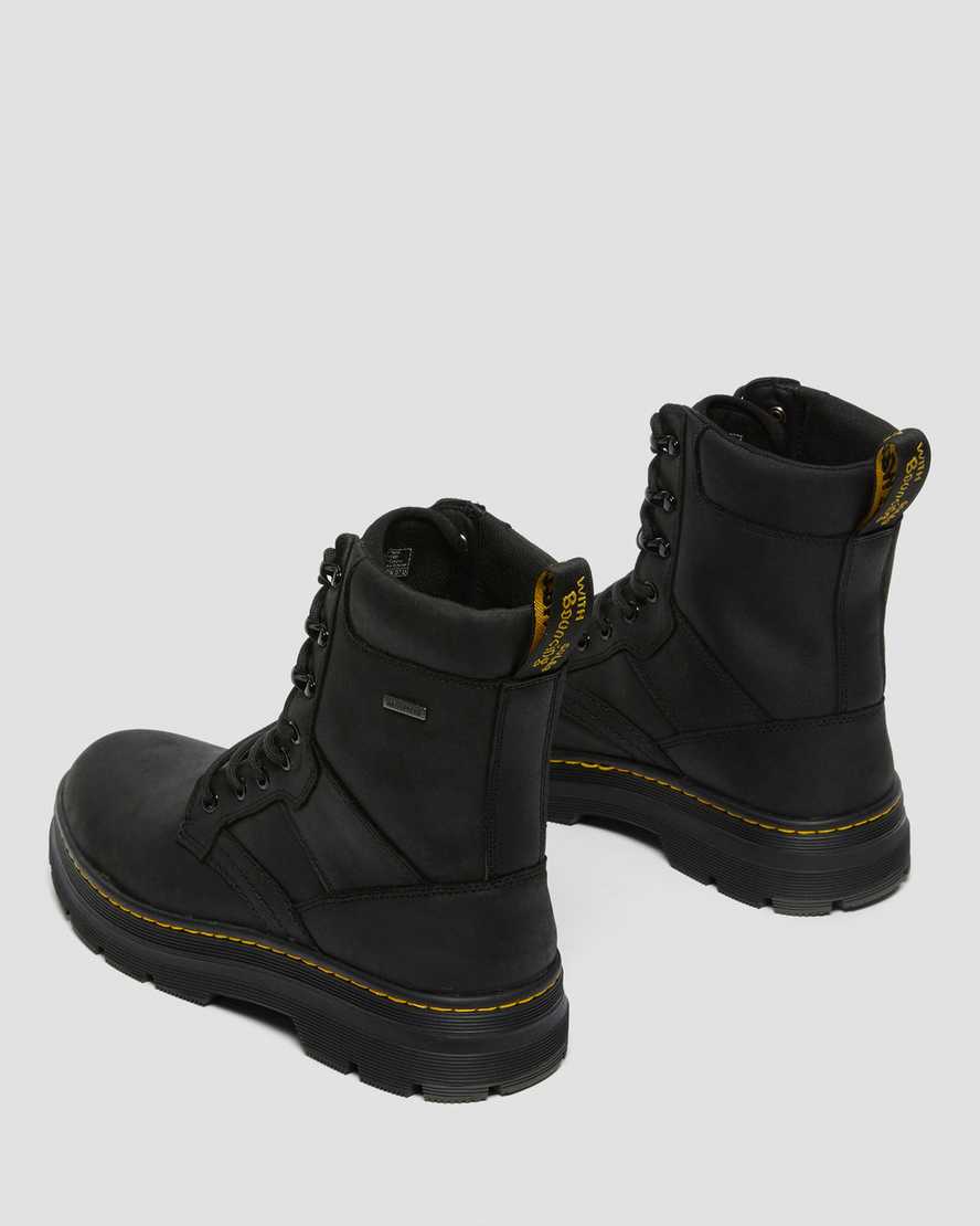 sorte dr martens iowa vandtætte poly herre casual støvler