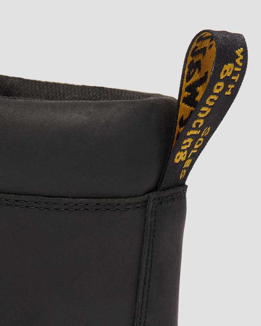 sorte dr martens iowa vandtætte poly herre casual støvler