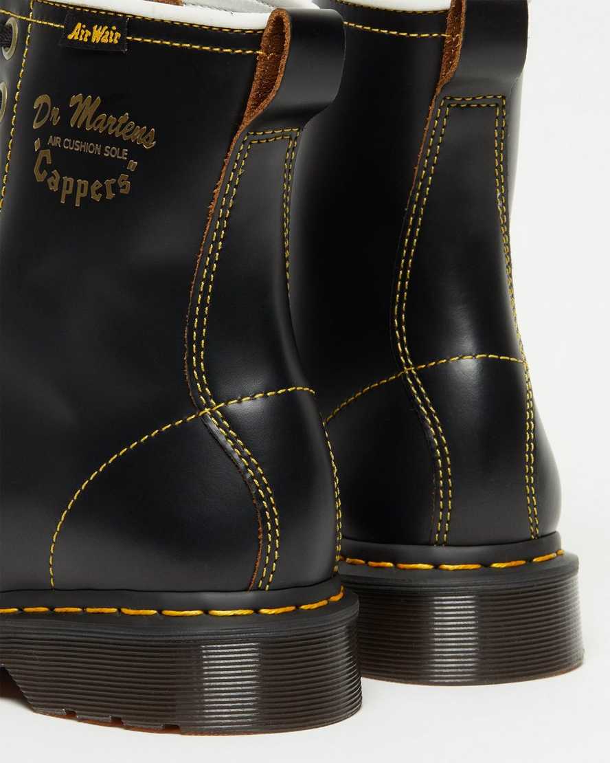 sorte dr martens capper vintage smooth herre casual støvler