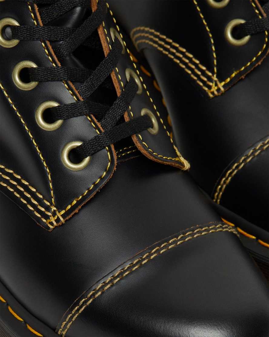 sorte dr martens capper vintage smooth herre casual støvler