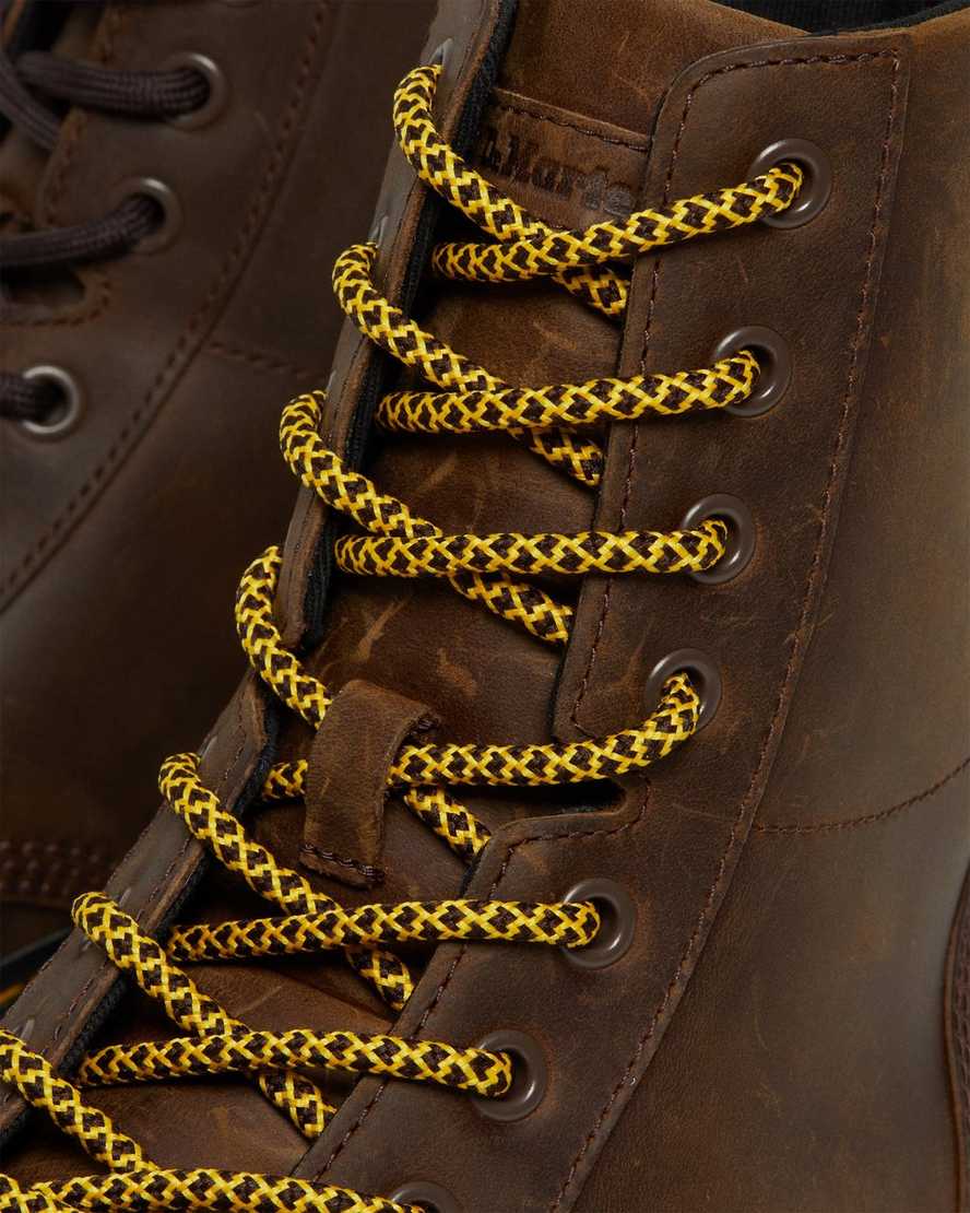 brune dr martens combs crazy horse herre casual støvler